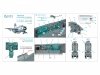 Quinta Studio QD+48552 MiG-21R (green cockpit panels) 3D-Printed & coloured Interior on decal paper (Eduard) (with 3D-printed resin parts) 1/48